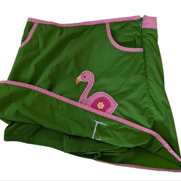 Land's End Girls Y2K  Flamingo Embroidered  Skort Size‎ 14 - Picture 4 of 7